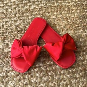 Kate Spade Bikini Slide Sandal coral red